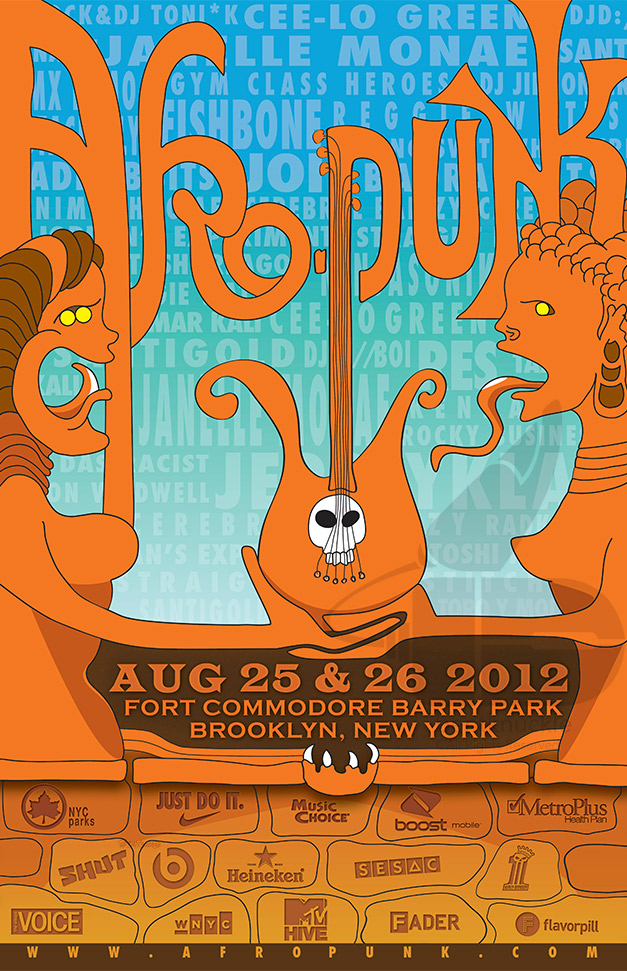 Afro-Punk Concept Poster - Photoshop Illustrator